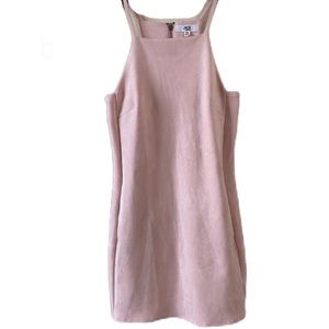 Jack by BB Dakota Pink Spaghetti Strap Suede  Feel Soft Mini Dress Size XS